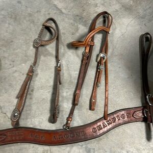 Western Decorating items Breast Collar,  2 Bridle headstalls